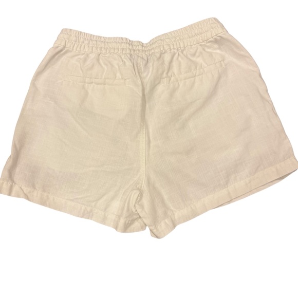 Women’s Point Sur White Linen Blend Shorts with Elastic Waist and Tie sz XS - Picture 3 of 7
